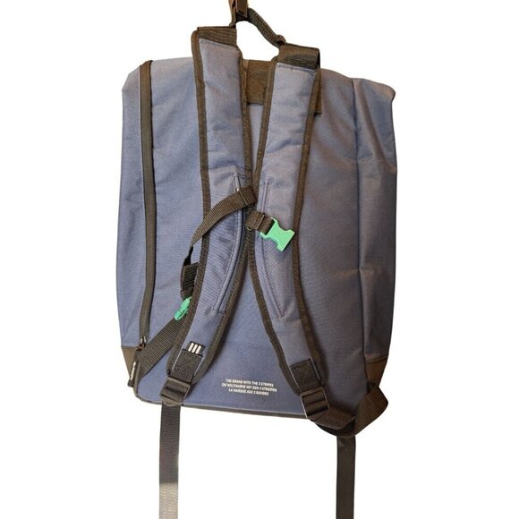 Adidas Blue & Black Roll-Top Backpack - Picture 3 of 11